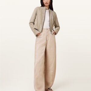 ALLSAINTS $461 Sadler Suede Jacket US 12